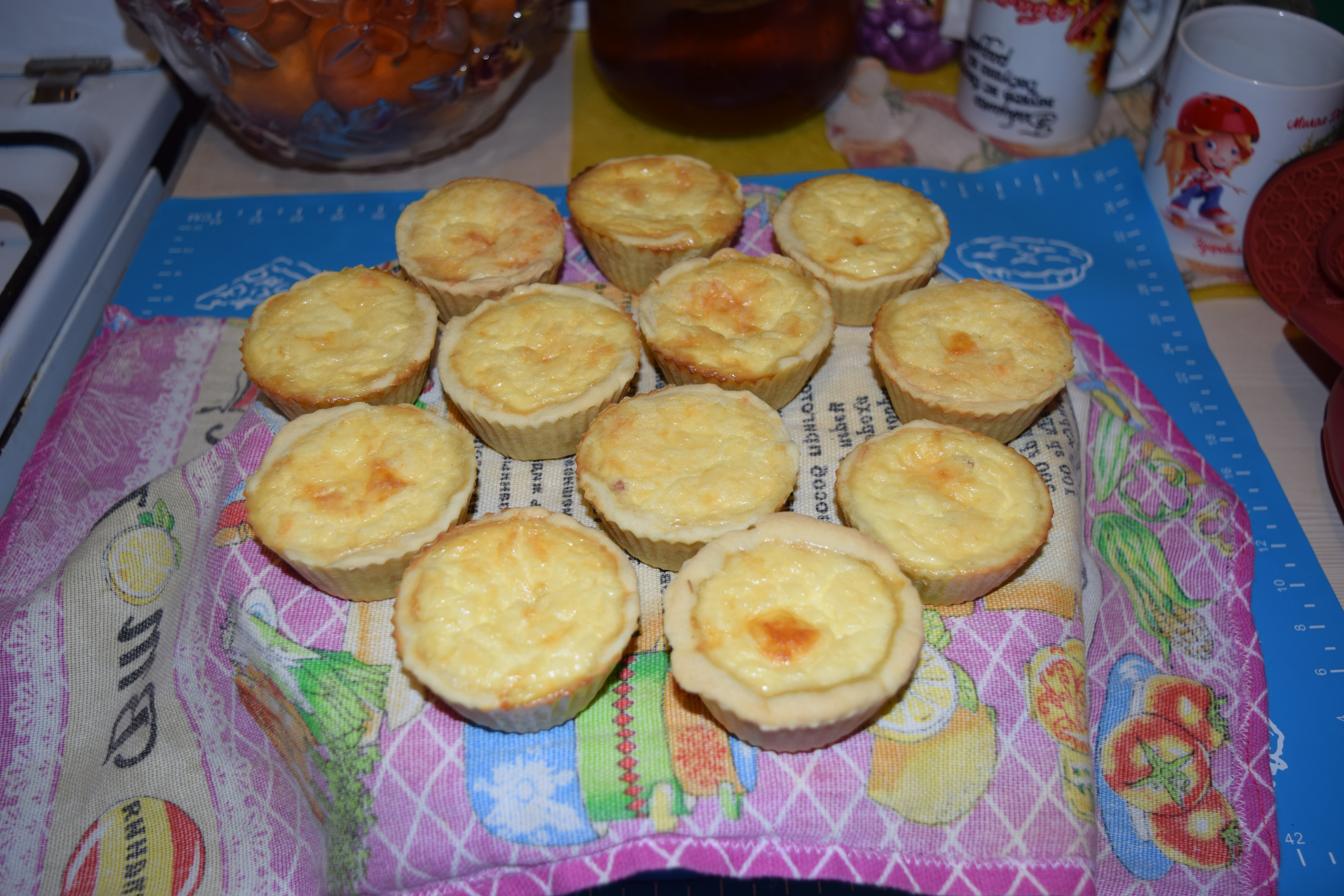 Мини Киш с ветчиной и сыром