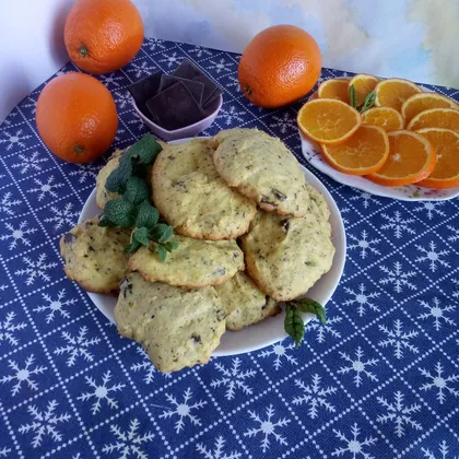Апельсиновое печенье с шоколадом