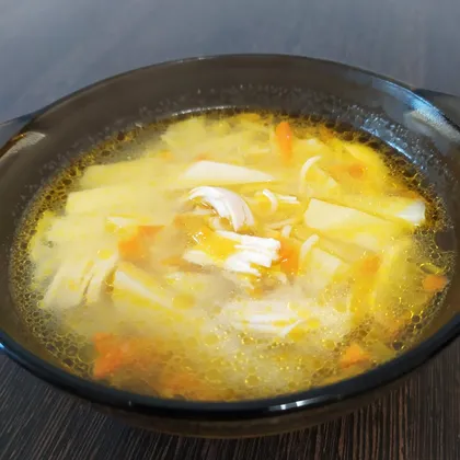 Куриный суп-похлебка с лапшой