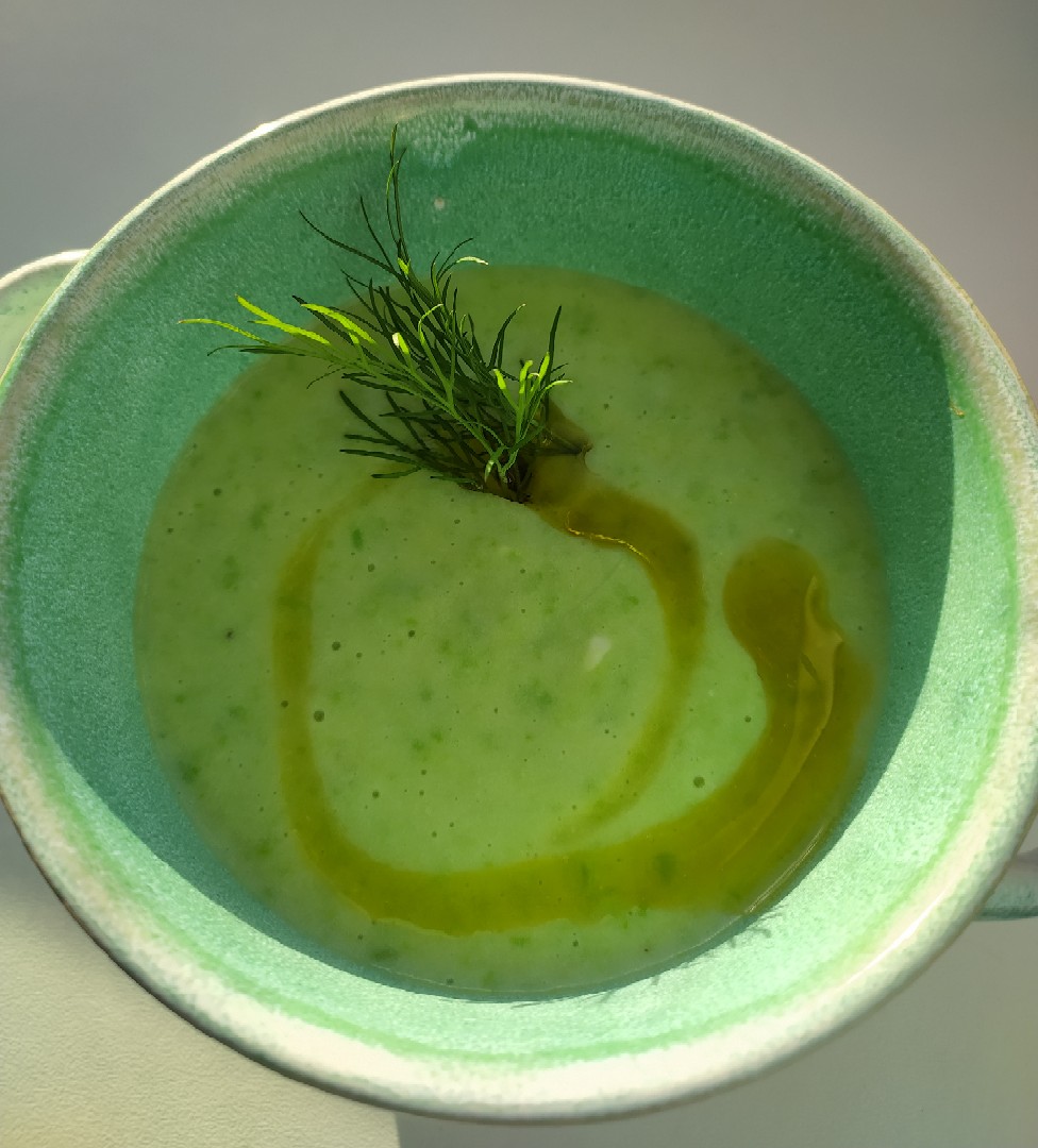 Крем - суп из зелёного горошка