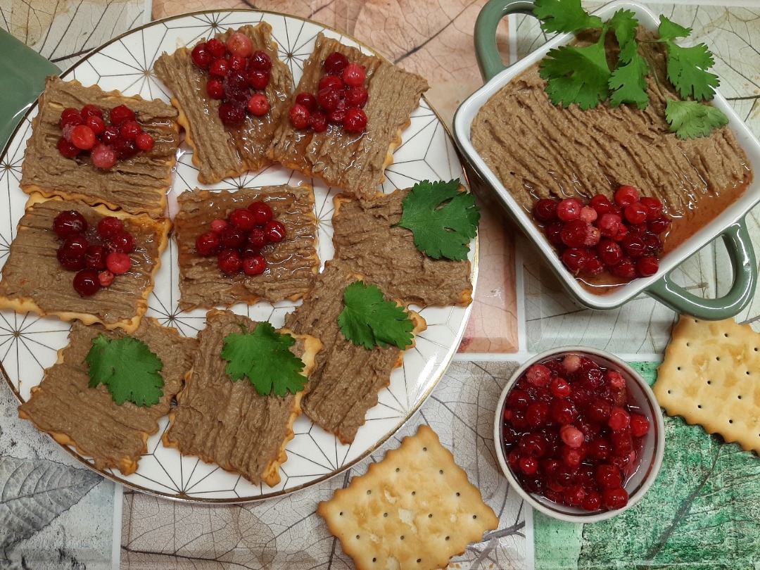 Паштет из куриной печени с грибами