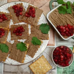 Паштет из куриной печени с грибами