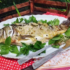 Запечённый карп 