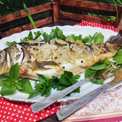Запечённый карп 