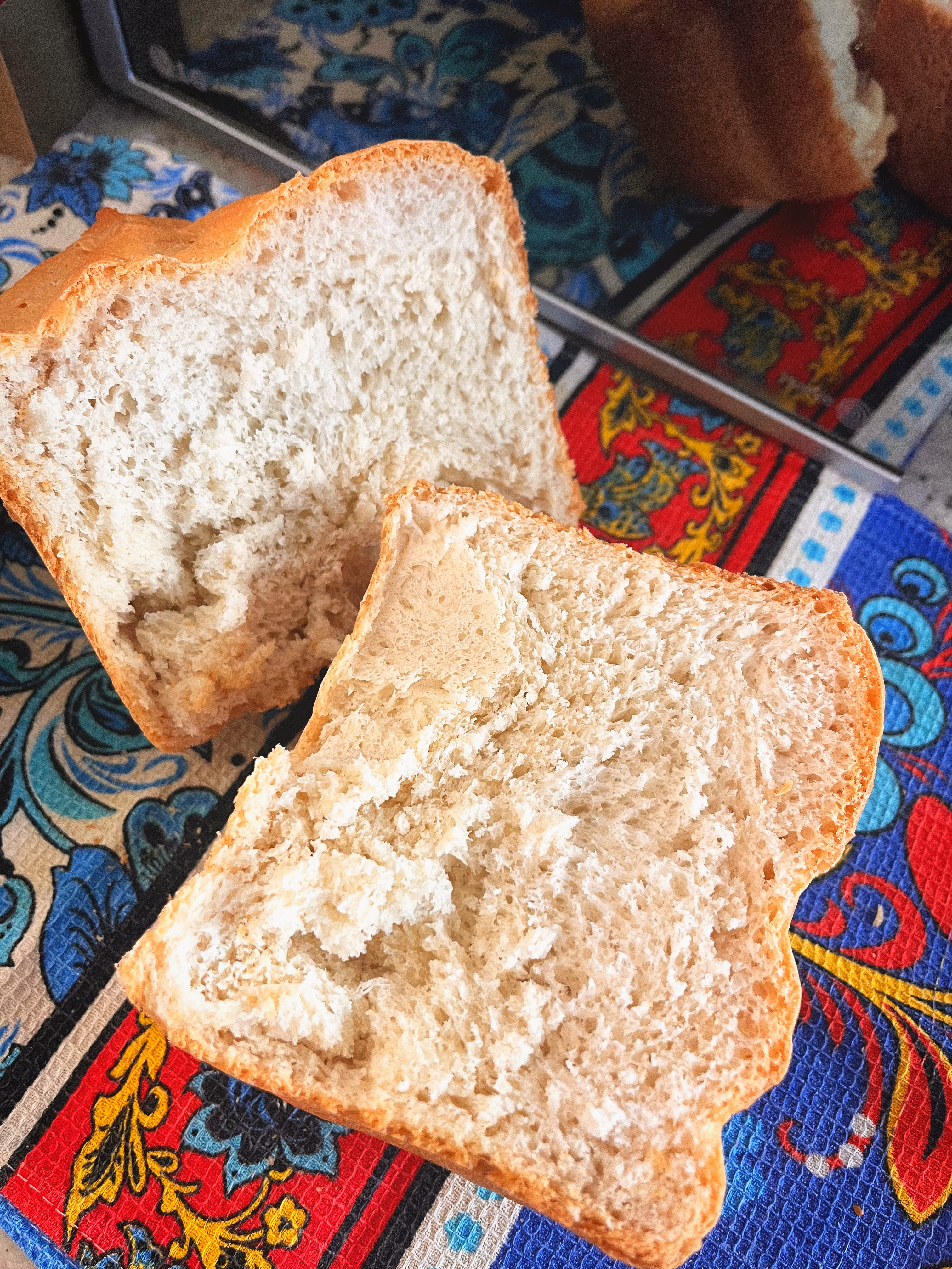 Пшеничный хлеб с манной крупой в ХП