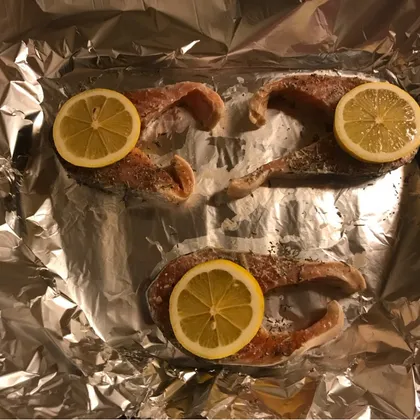 Рыбные стейки в лимонном соку