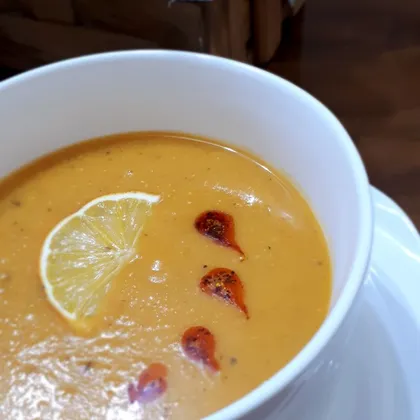 Чечевичный крем-суп из красной чечевицы