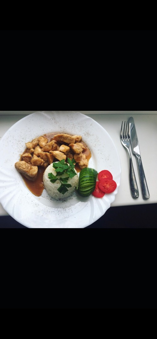 Курица терияки с рисом