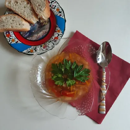 Турецкий суп с чечевицей и булгуром (суп невесты)