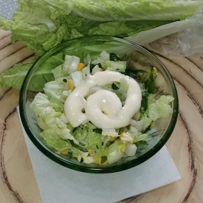 Салат из свежей капусты как в столовой