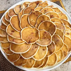 Оладьи с колбасой и сыром