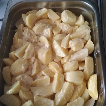 Картофель печёный со сливочным маслом
