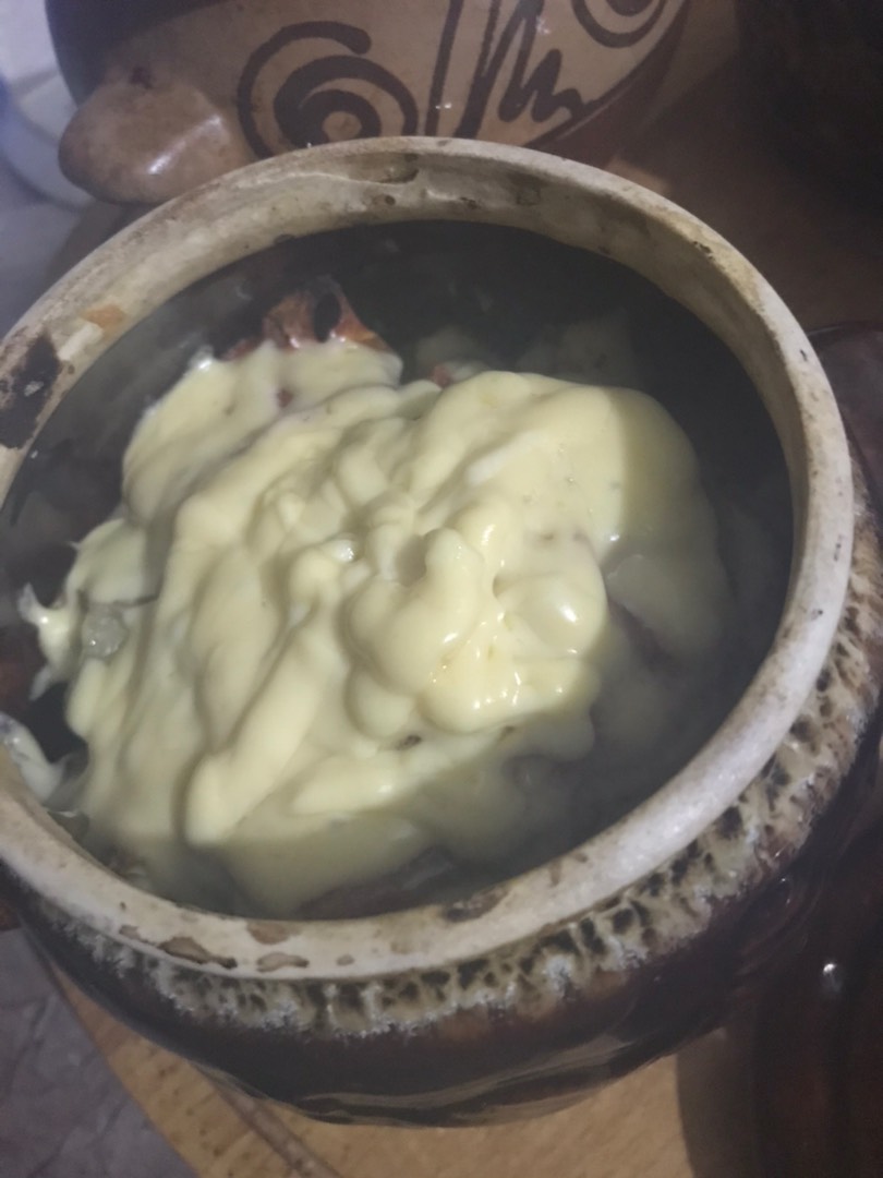 Курица в горшочке