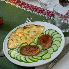 Яичница с макаронами