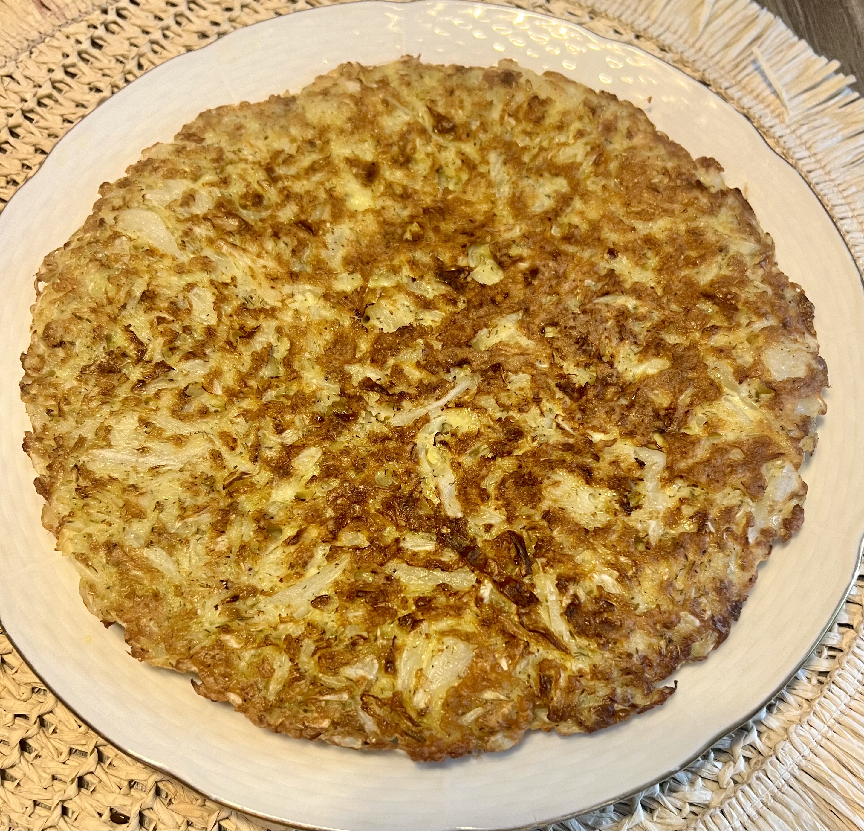 Капустная запеканка на сковороде