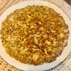 Капустная запеканка на сковороде