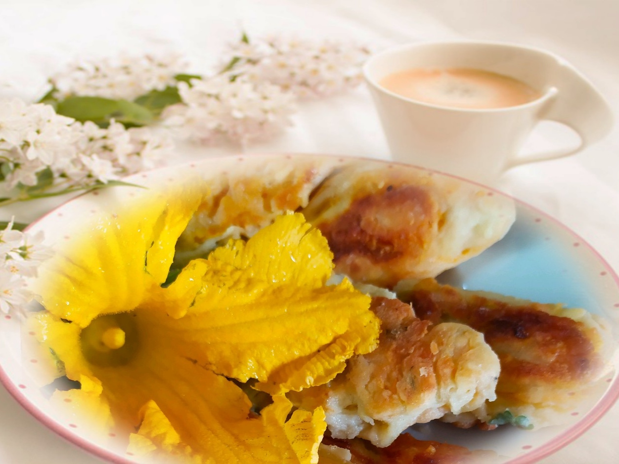 🌼Цветки кабачков и тыквы в кляре