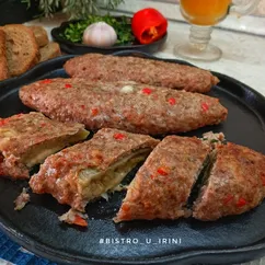 Котлеты по-стамбульски, с начинкой из баклажана