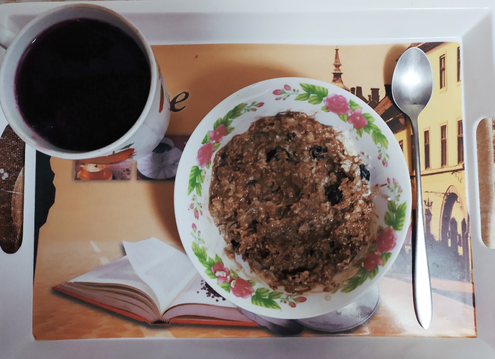 Овсянка с шоколадом и сыром