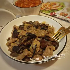 Индейка с лесными грибами