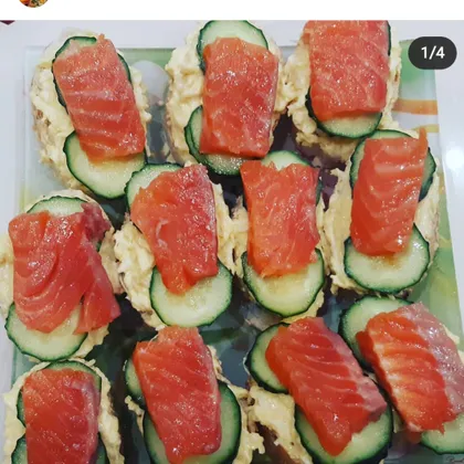 Бутерброды с красной рыбой заменят любой салат