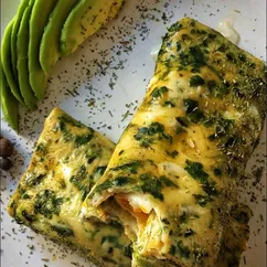 🌯🥑🐣яичный шпинатный-ролл🐣🥑🌯