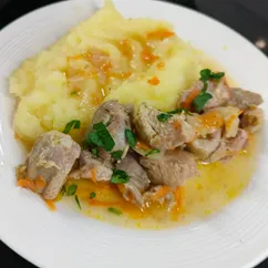 Тушеная индейка. Гуляш из индейки