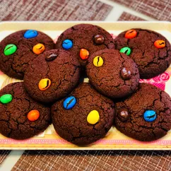 Шоколадное печенье с m&m🍪