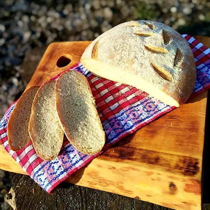 Бездрожжевой хлеб на закваске из пшеничной муки
