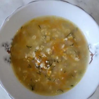 Морковно-овсяный суп