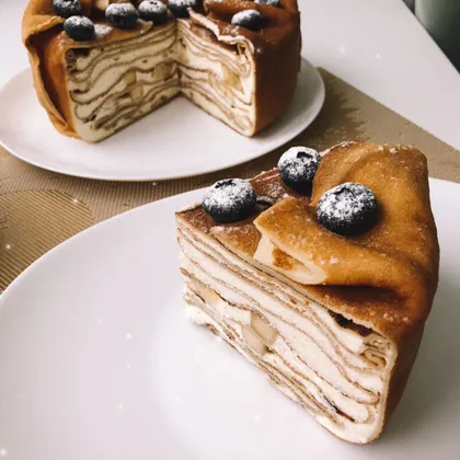 Блинный торт с кремом «Пломбир»🥞
