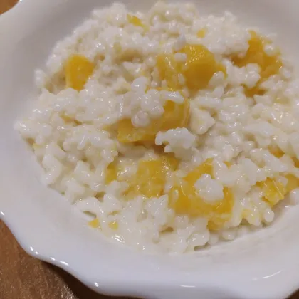 Рисовая каша на кокосовом молоке с тыквой