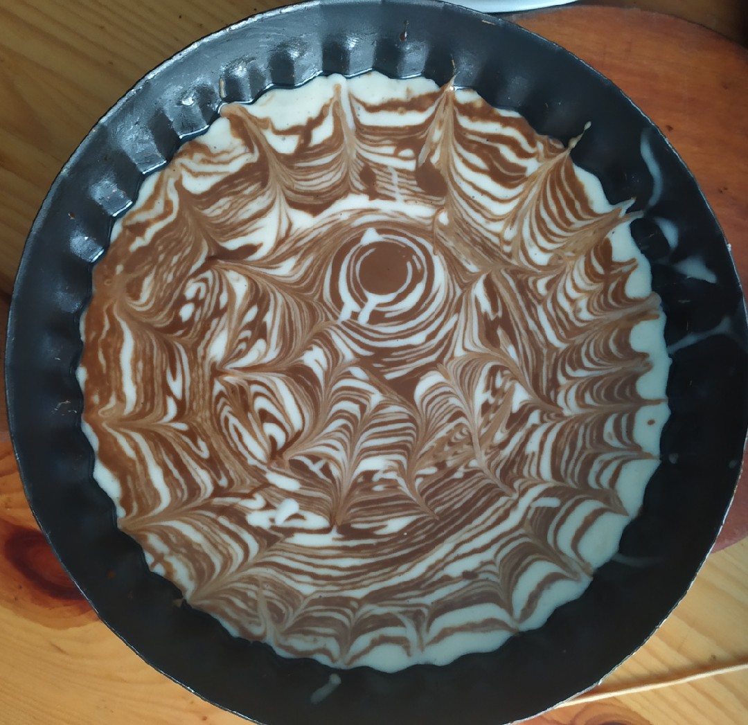 Простой рецепт пирога Зебра на кефире в духовке с фото пошагово