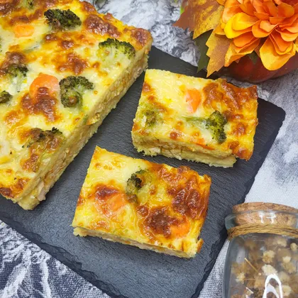 Гратен из кабачков с курицей