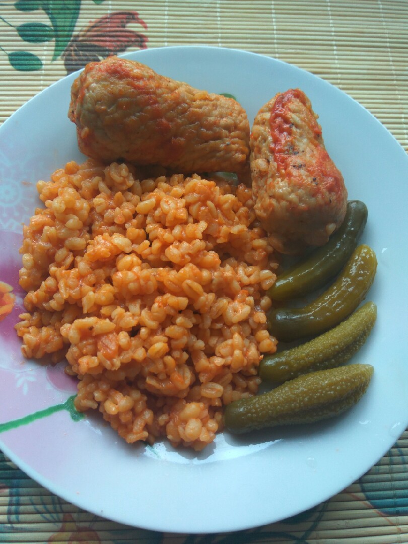 Булгур с индейкой