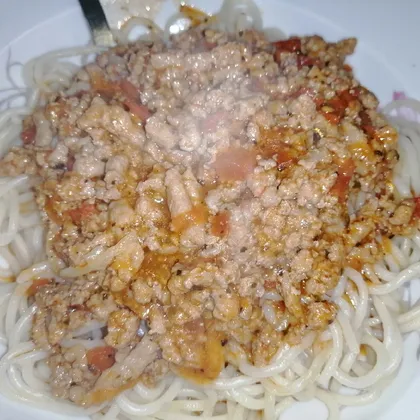 Спагетти "Болоньезе" без кетчупа
