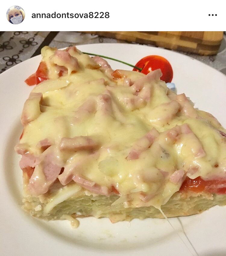 Пицца на картофельной основе