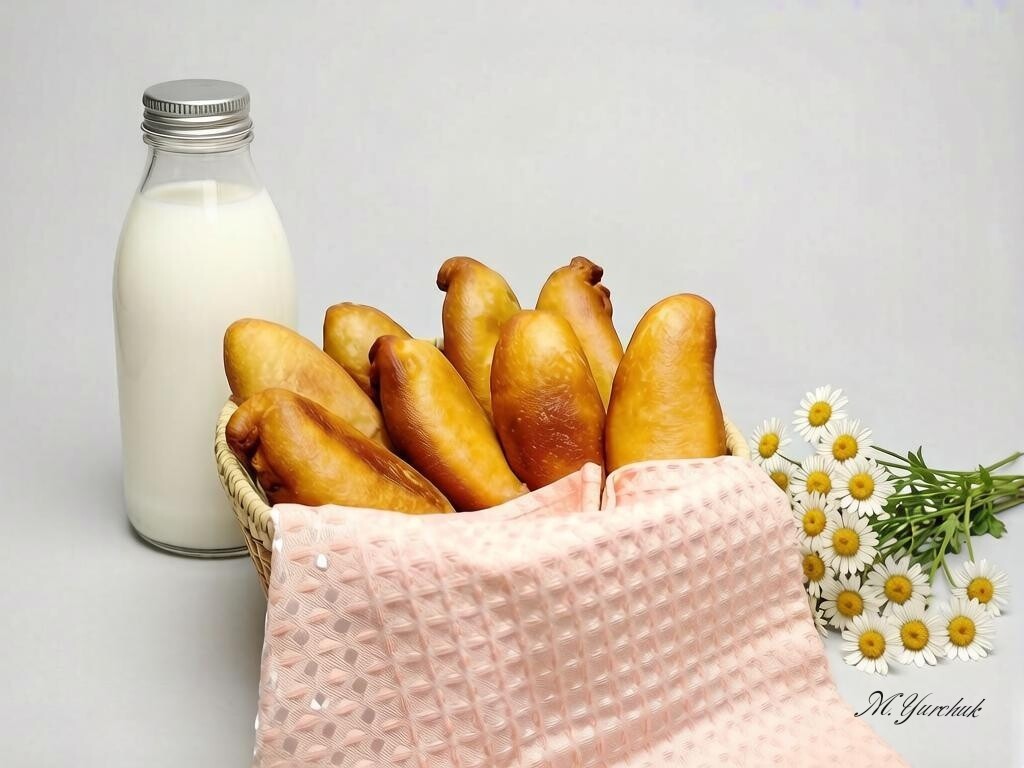 Жареные пирожки с капустой