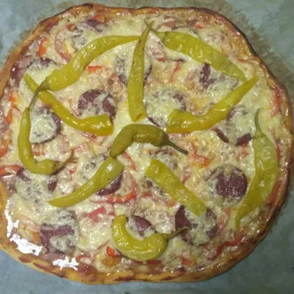 Тесто для пиццы + пицца