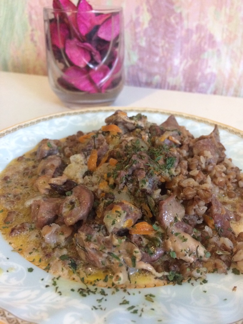 Гуляш из сердечек с имбирём 🍲