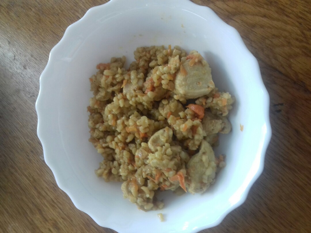 Булгур с куриными филе