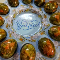 Мраморные яйца на Пасху