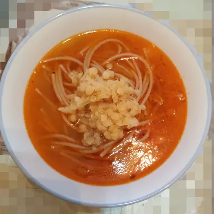 Чечевичный суп с лапшой