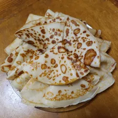 Блинчики на молоке и кипятке 