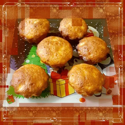 Творожные кексы с мандариновым соком к Новому году и Рождеству