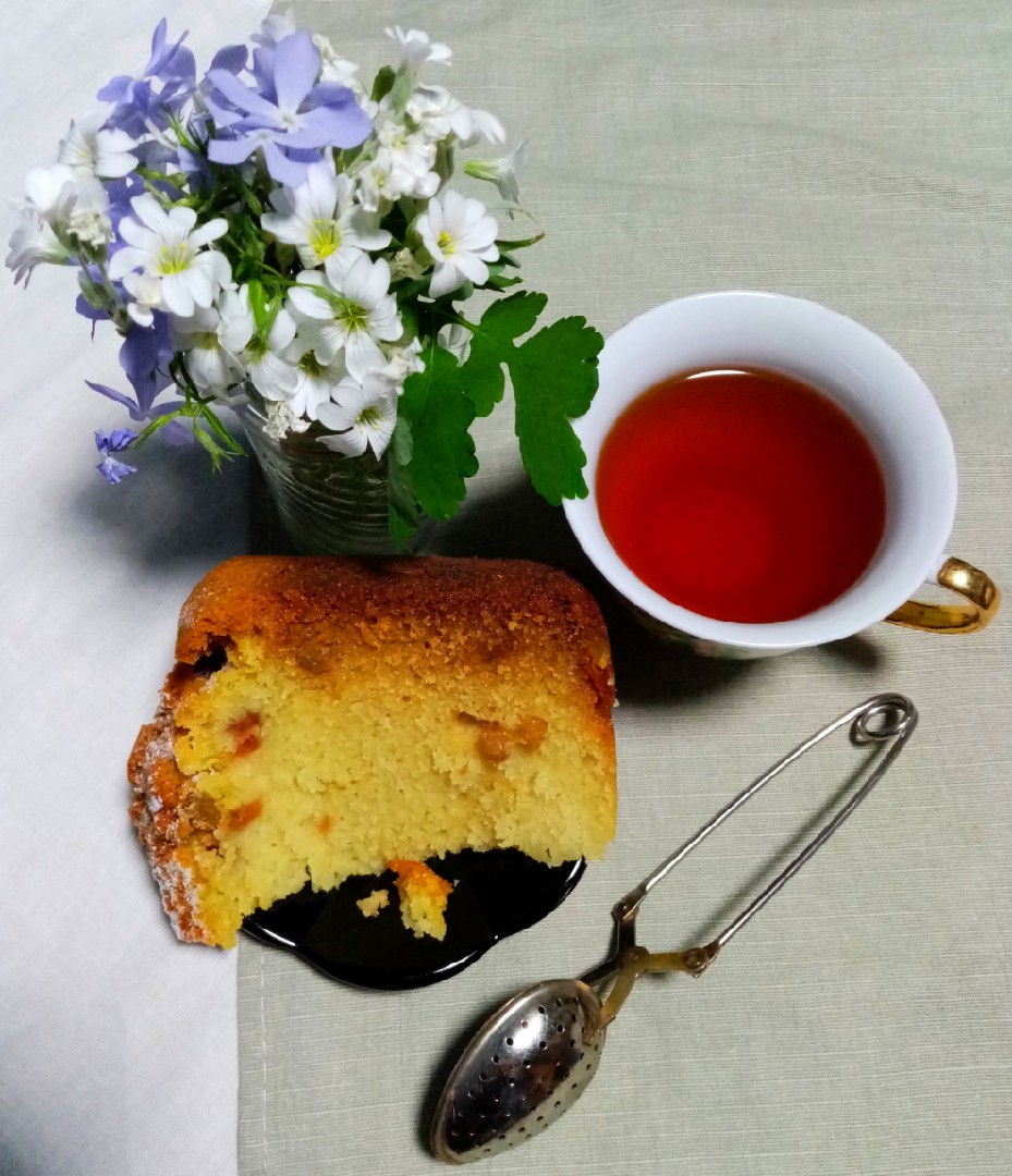 🍪Сумасшедший пирог с яблоками, цукатами и изюмом