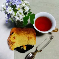 🍪Сумасшедший пирог с яблоками, цукатами и изюмом