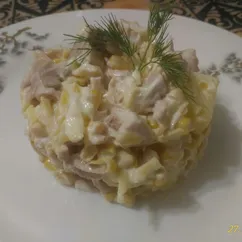 Салат ананас с курицей