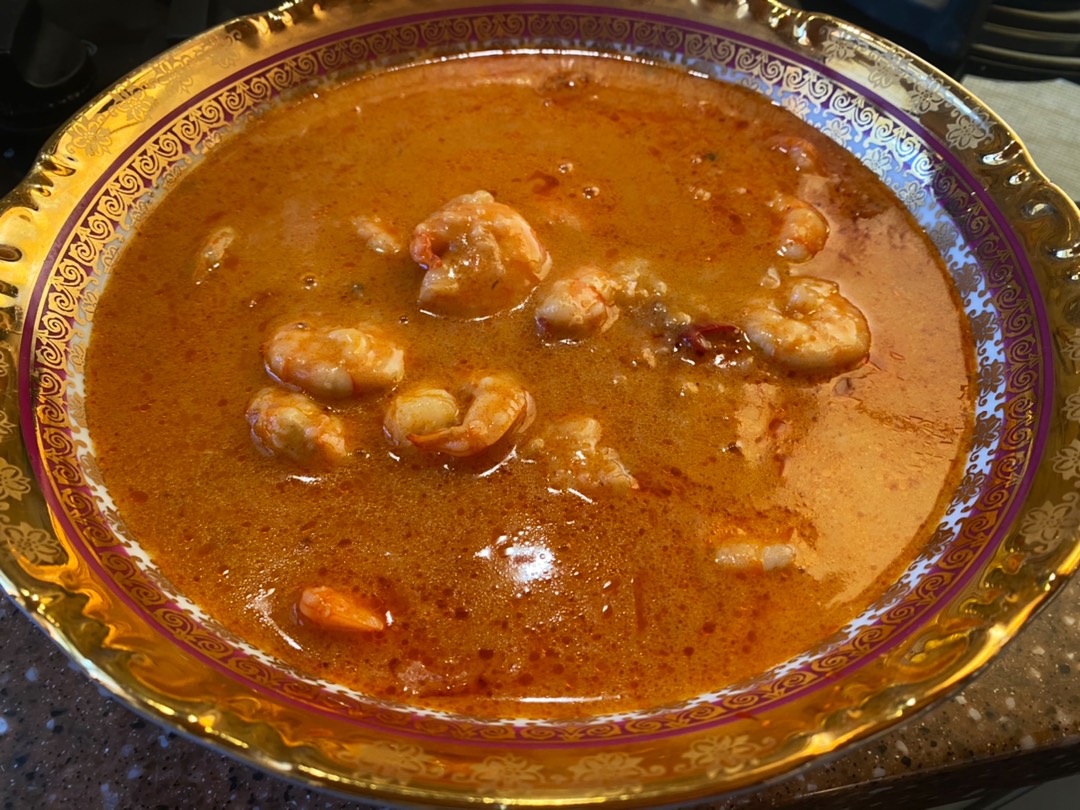 Креветки в очень остром соусе