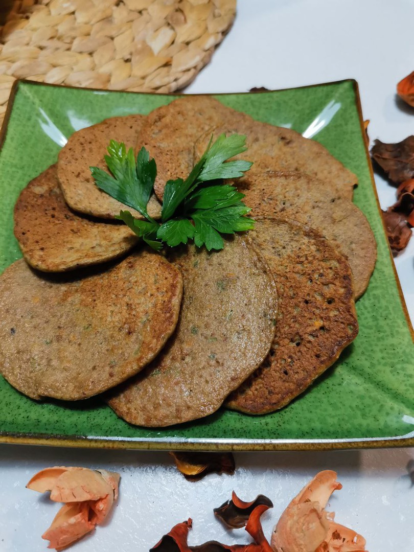 Оладьи из куриной печени с овсянкой